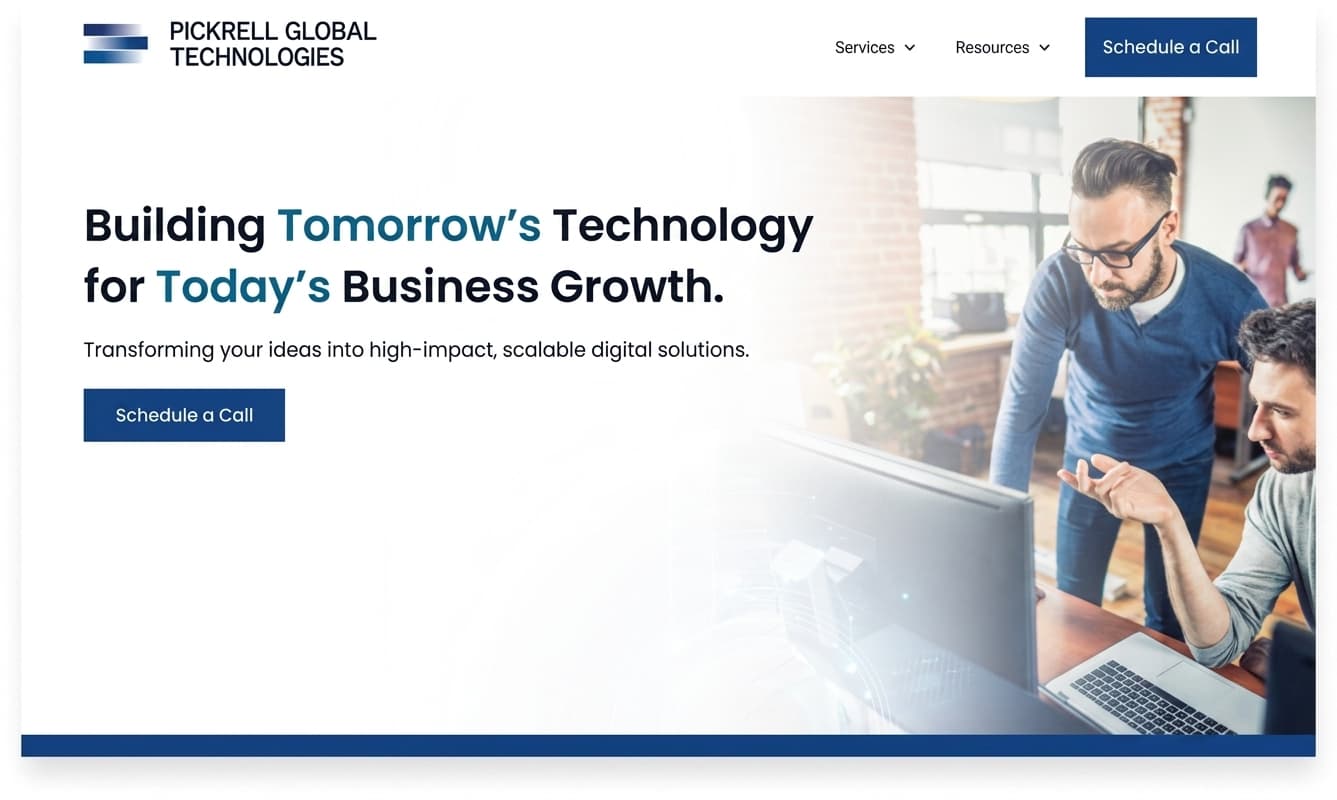 Pickrell Global Technologies' website