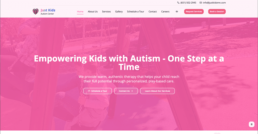 Just Kids Autism Center screenshot