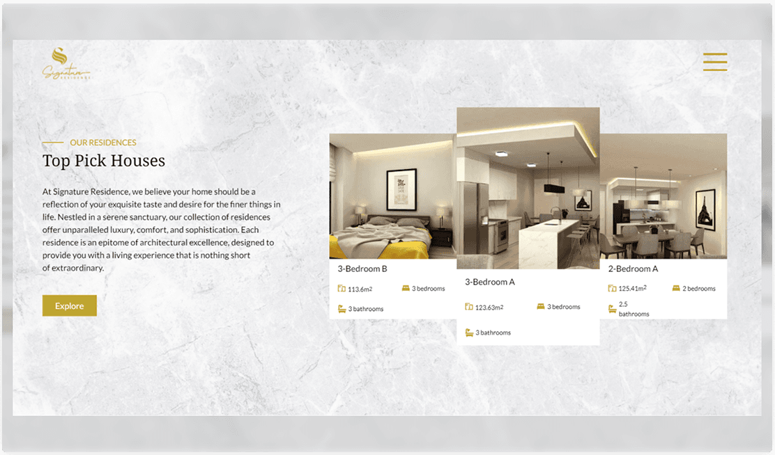 Signature Residence screenshot