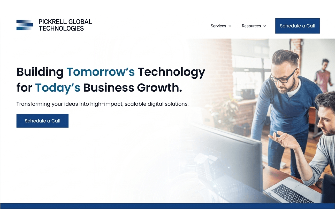 Pickrell Global Technologies' website